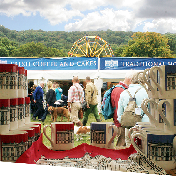 View of Trade Stands through Chatsworth stand