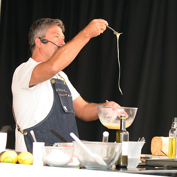 John Torode demonstrating at Chatsworth